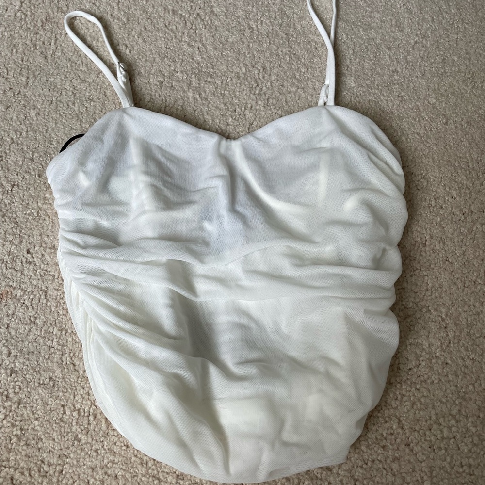 NWT Forever 21 cropped mesh tank top